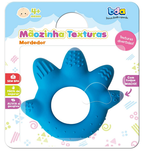 Mãozinha Texturas - Mordedor argola - Toyster Brinquedos